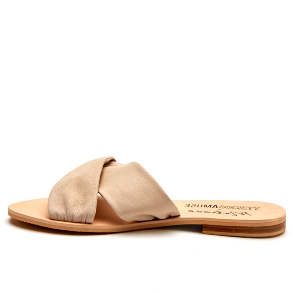 Matisse Capri Slide Ivory Leather Sandal - Picture 3 of 6